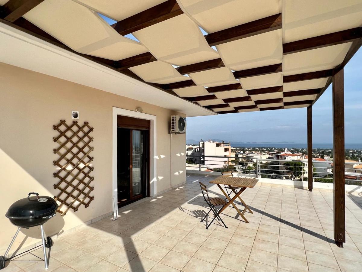 Sunrise Studio With Unhindered View To The Sea. Néa Mákri Екстериор снимка