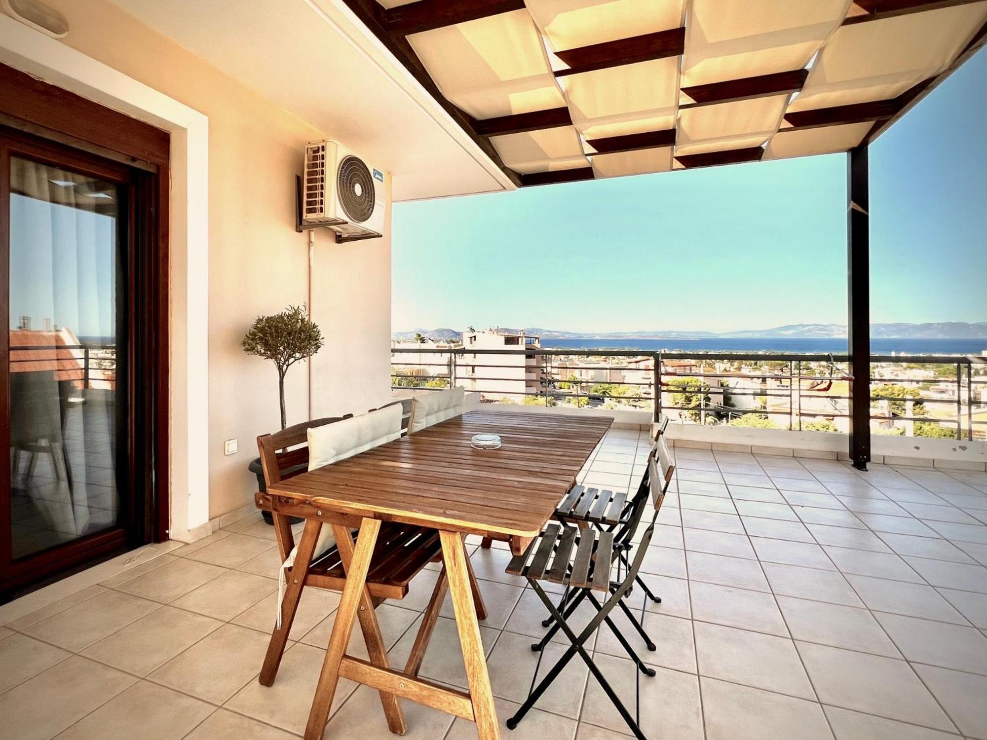 Sunrise Studio With Unhindered View To The Sea. Néa Mákri Екстериор снимка