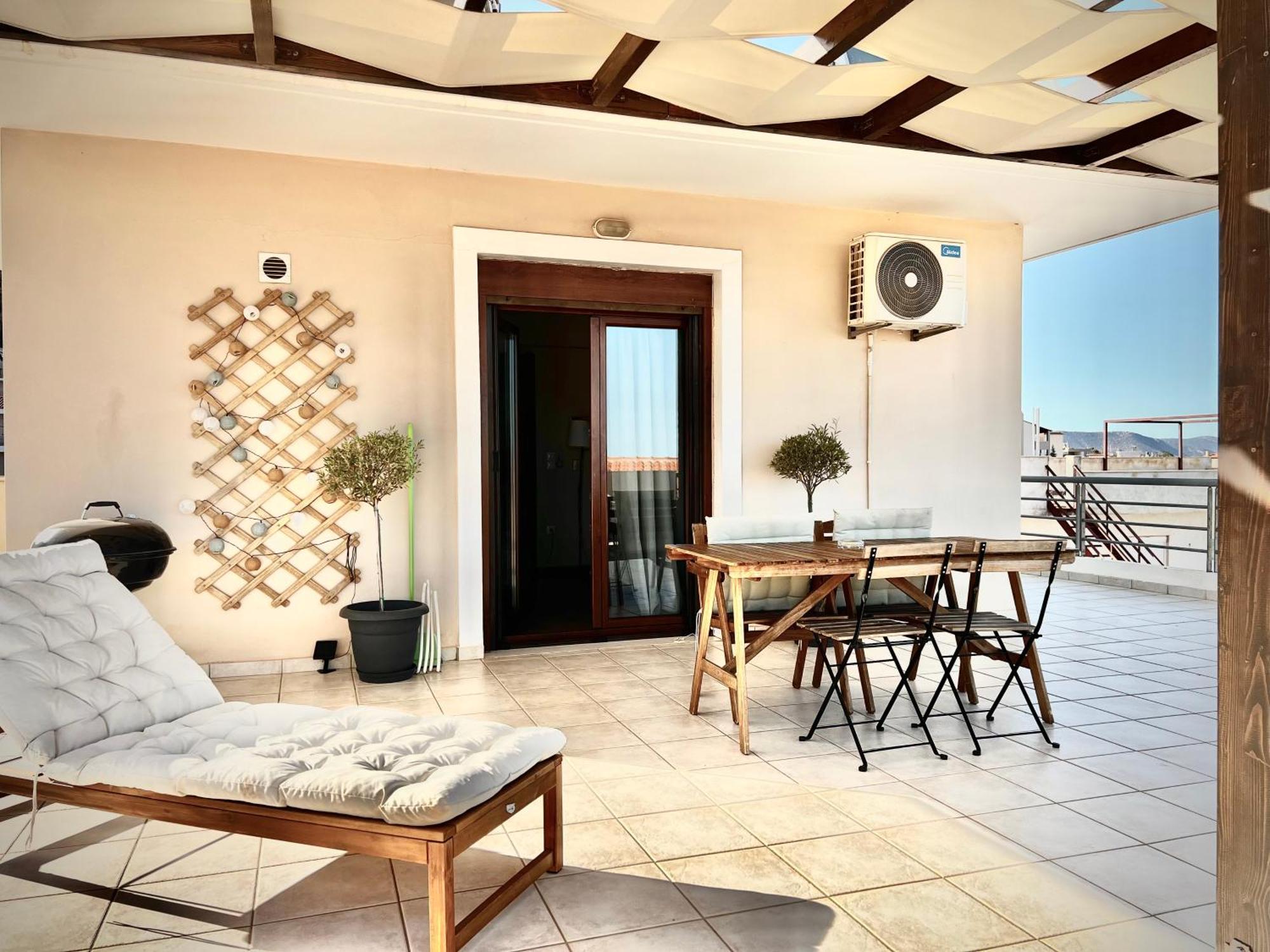 Sunrise Studio With Unhindered View To The Sea. Néa Mákri Екстериор снимка